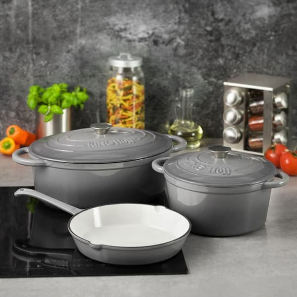 Emaljerad gjutjärnsgryta 4,0L 24cm KINGHOFF KH-1521