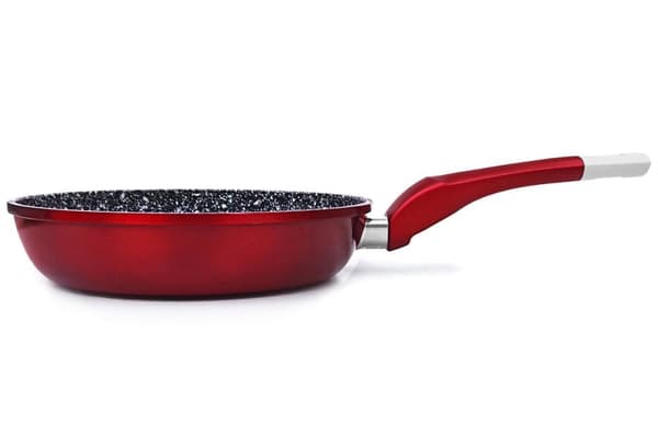 STEEKPANA 26CM MARMOR OCH KERAMISK ZILNER STONETEC BURGUNDY ZL-9256