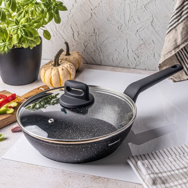 MARMORIP��LLYSTEELLINEN SYV� PAISTINPAJA 24cm KLAUSBERG KB-7666