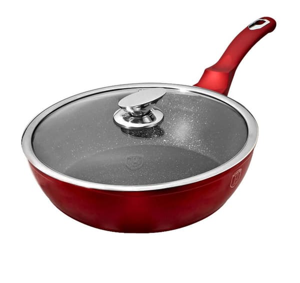 GRANIT STEGEPADE 24CM BERLINGER HAUS METALLIC LINE R?D BH-1259-N