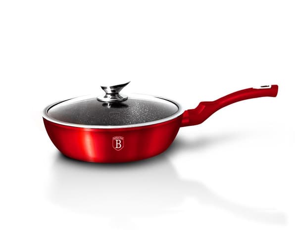 GRANIT STEGEPADE 24CM BERLINGER HAUS METALLIC LINE R?D BH-1259-N