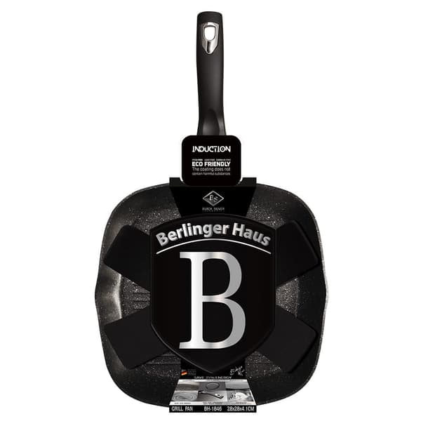 GRANIT GRILLPANA BERLINGER HAUS SVART SILVER BH-1846