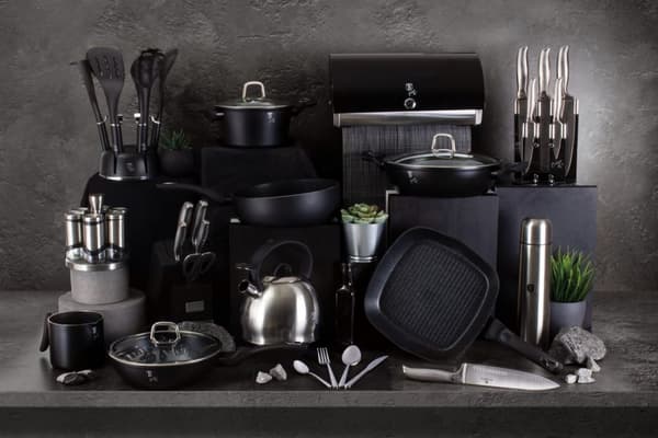 GRANIT GRILLPANA BERLINGER HAUS SVART SILVER BH-1846