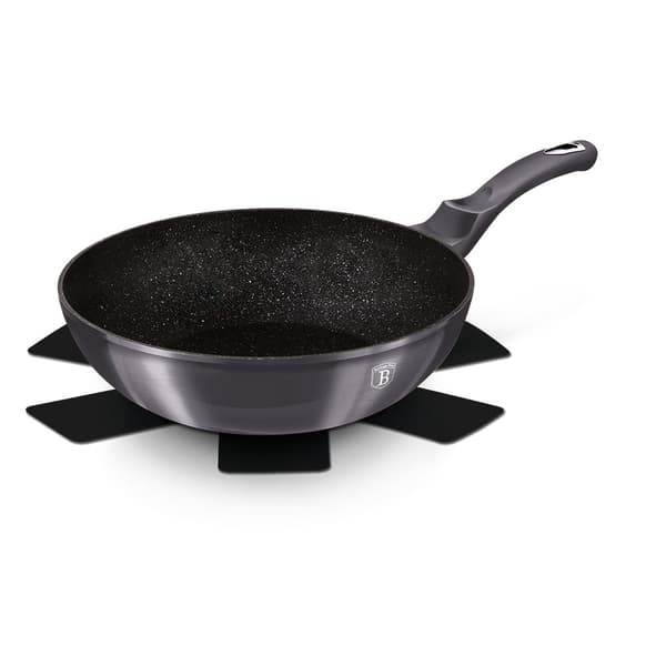 GRANIT WOK PAN 28cm BERLINGER HAUS METALLIC LINE CARBON PRO BH-6900