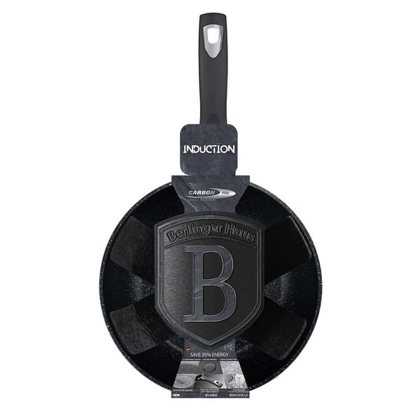 GRANIT WOK PAN 28cm BERLINGER HAUS METALLIC LINE CARBON PRO BH-6900