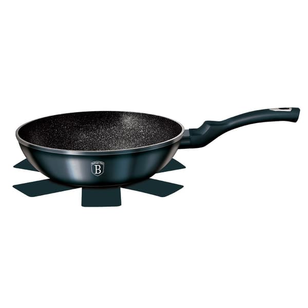 GRANITE WOK 28CM BERLINGER HAUS METALLIC AQUAMARINE BH-1875