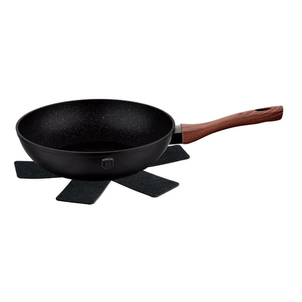 WOK MED GRANITBRYGNING 28cm 3,2L BERLINGER HAUS EBONY ROSEWOOD BH-1719