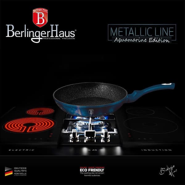S?T MED 3 GRANITPANDER 20/24/28CM BERLINGER HAUS METALLIC AQUAMARINE BH-6177