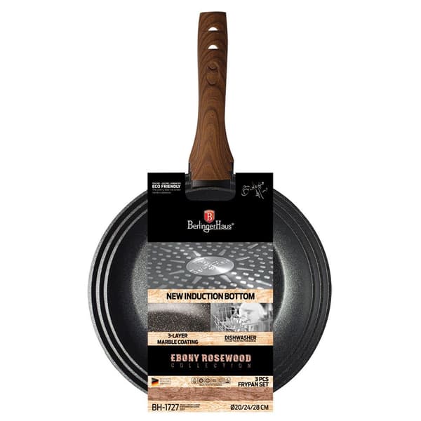 STEGEPADE S?T 3 ELEMENTER. BERLINGER HAUS EBONY ROSEWOOD BH-1727