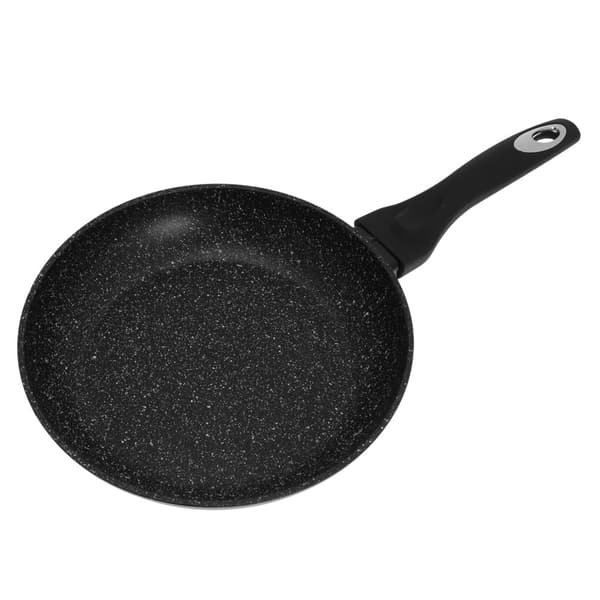 Bradepande med låg, aluminium, grå marmor Ø24cm Klausberg