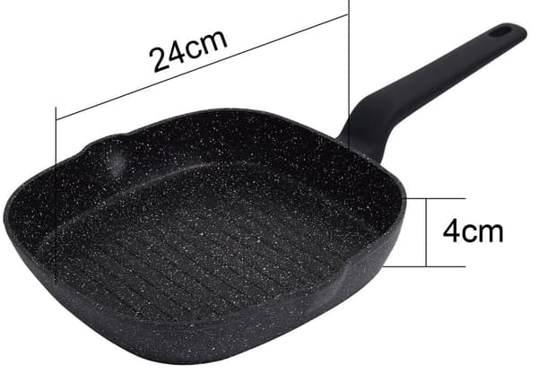 Paistinpannu, musta marmori, Ø24cm Klausberg