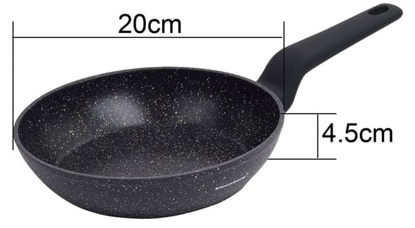Stegepande, sort marmor, Ø20CM Klausberg