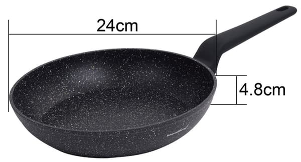 Stekpanna, svart marmor, Ø24CM Klausberg