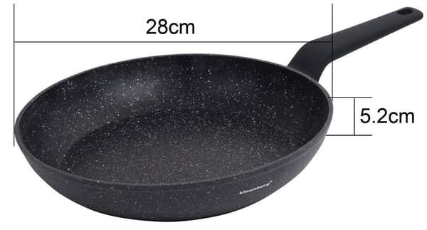 Stekpanna, svart marmor, Ø28CM Klausberg