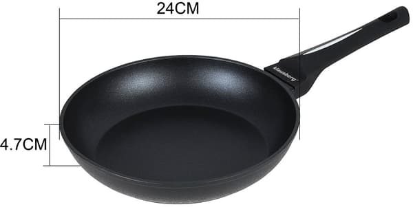 Paistinpannu, Ø24cm, musta Klausberg