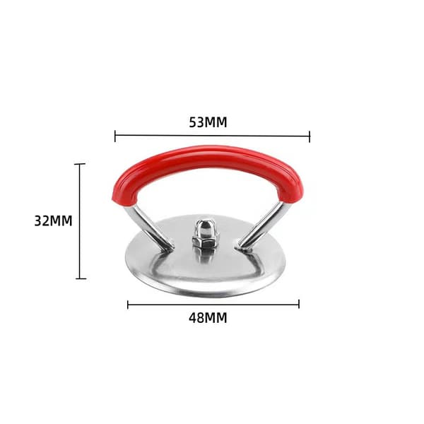 INF Grythandtag i rostfritt stål Byte av grytlock Handtag 4pack Röd