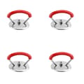 Miniatyrbild 1 av 4: INF Grythandtag i rostfritt stål Byte av grytlock Handtag 4pack Röd