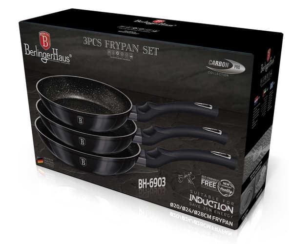 SET MED 3 BERLINGER HAUS BH-6903 CARBON PRO GRANIT PANOR
