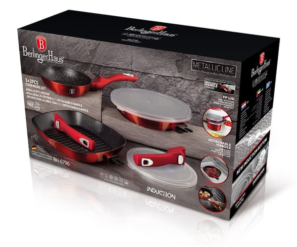 SET MED 3 BERLINGERHAUS BH-6796 GRANITPANOR