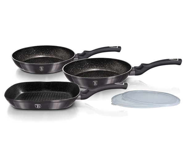 SET MED 3 BERLINGERHAUS BH-7048 GRANITPANOR