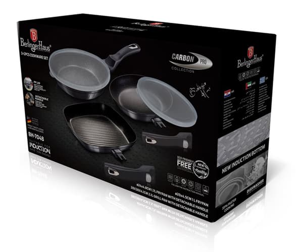 SET MED 3 BERLINGERHAUS BH-7048 GRANITPANOR