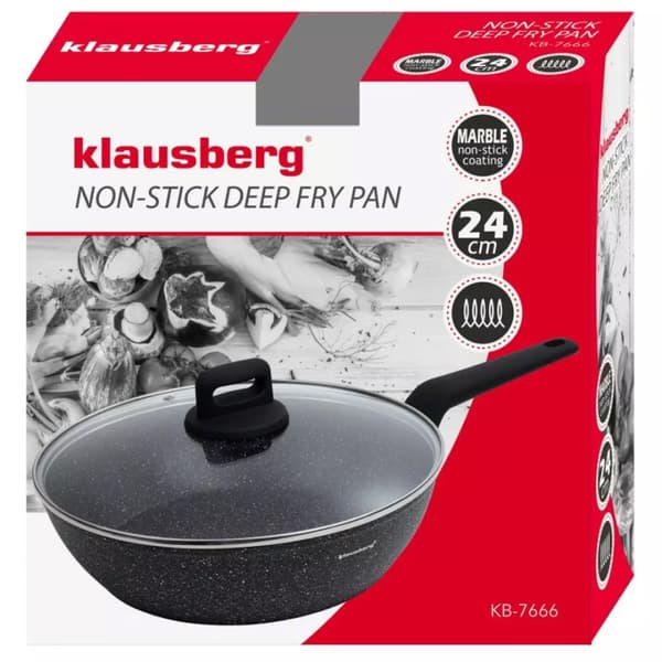 MARMOR STEEKPANA MED LOCK KLAUSBERG 24cm KB-7666