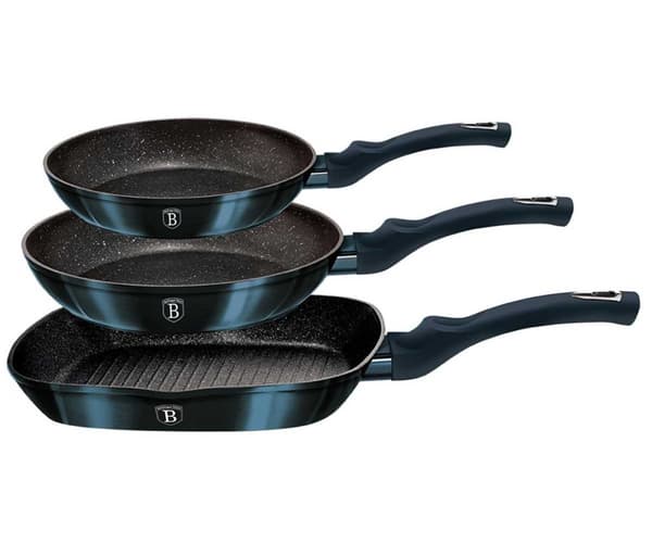SET MED 3 GRANIT PANOR 20/24/28CM BERLINGER HAUS BH-6140 AQUAMARINE