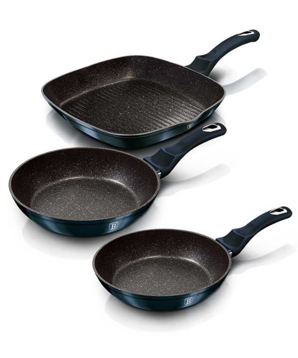 SET MED 3 GRANIT PANOR 20/24/28CM BERLINGER HAUS BH-6140 AQUAMARINE