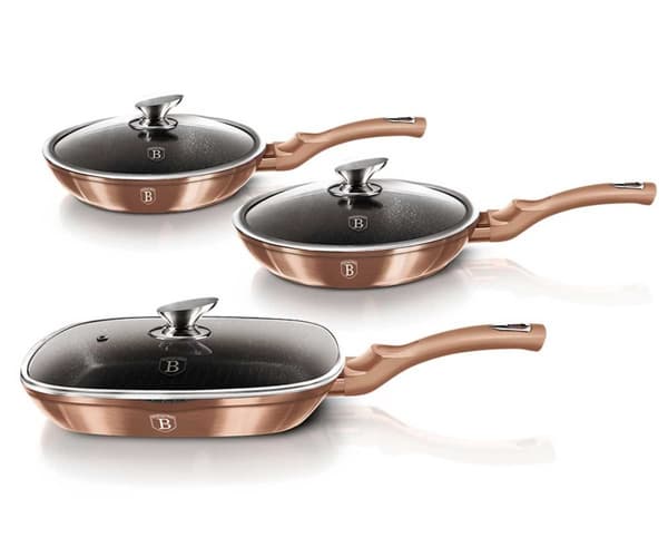 3 KAPPALEEN SARJA BERLINGER HAUS ROSE GOLD LINE GRANITE PASTIN BH-6195