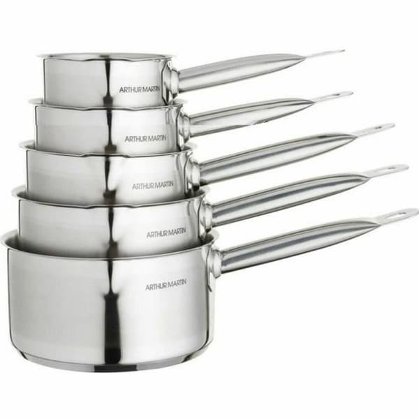 Set of Cookware Arthur Martin Hopeinen Ruostumaton teräs 5 Kappaletta