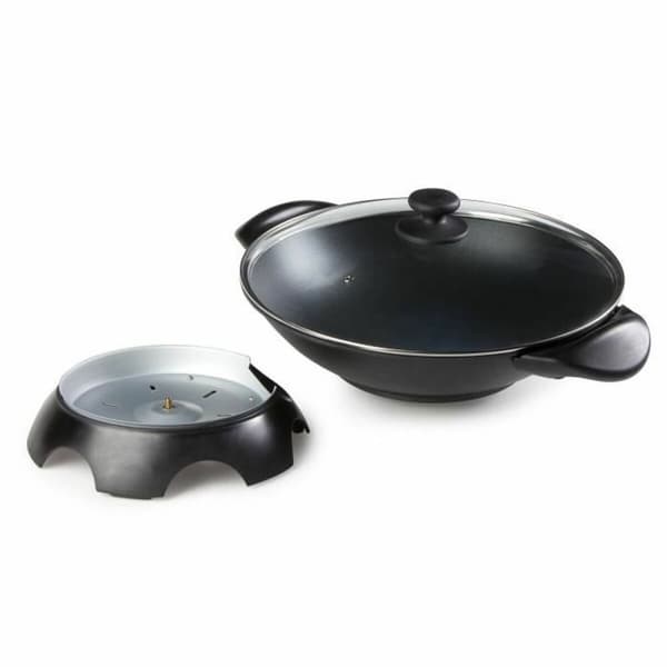 Wok Pande DOMO DO-8708W 2000 W 5 L Sort