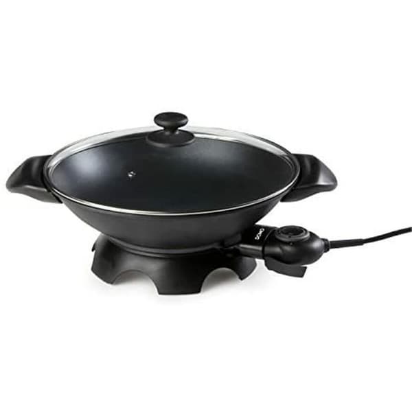Wok Pande DOMO DO-8708W 2000 W 5 L Sort