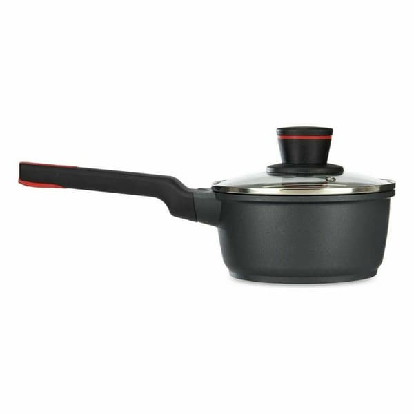Kastrull med lock Kinvara 77782 Svart Aluminium Bakelit Ø 16 cm (6 antal)