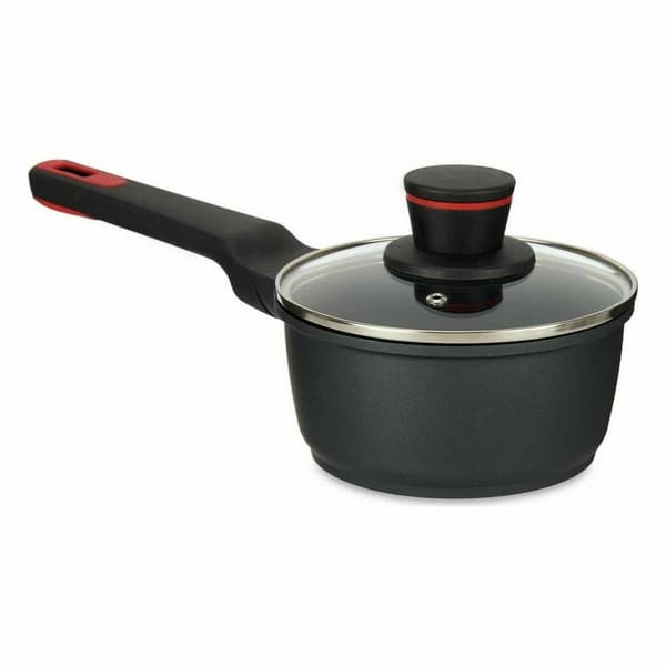 Kastrull med lock Kinvara 77782 Svart Aluminium Bakelit Ø 16 cm (6 antal)