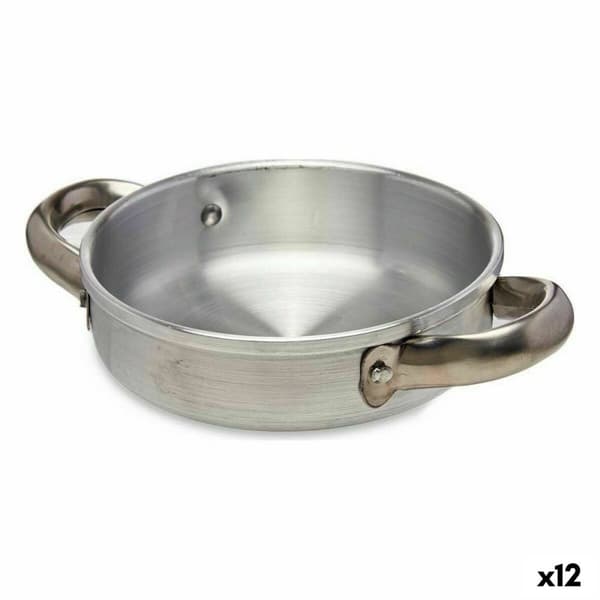 Stegepande Kinvara 100109 Sølvfarvet Aluminium (12 enheder)