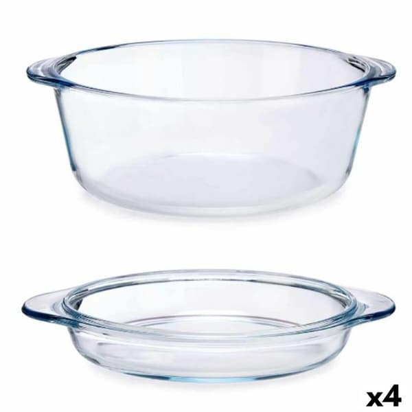 Gryde Med Låg Pasabahce 1017138-59003 Gennemsigtig 2,1 L (4 enheder)