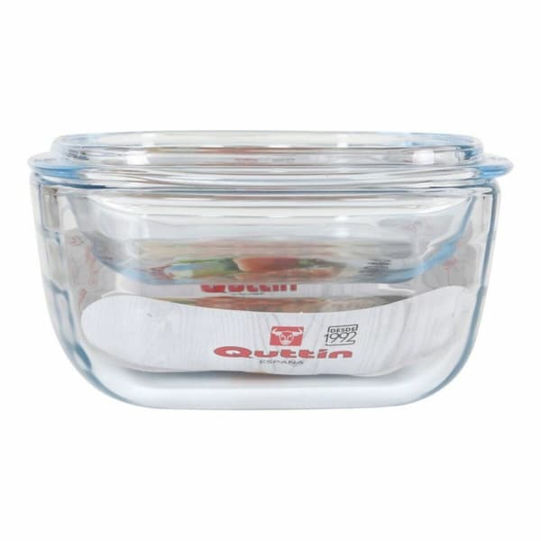 Kastrull med lock Quttin 63096 Glas 32,8 x 19,7 x 13 cm (3L + 1,5L)