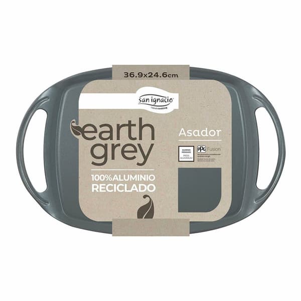 Barbecue San Ignacio Earth Grey SG-6755 Grå 36,9 x 24,6 cm Med handtag