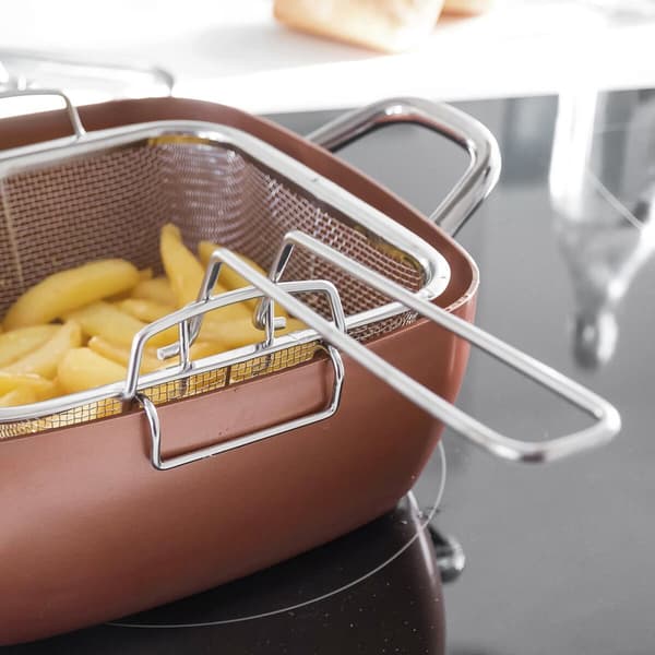 Multifunktionspanna 5 i 1 Copper Coppans InnovaGoods 4 Delar