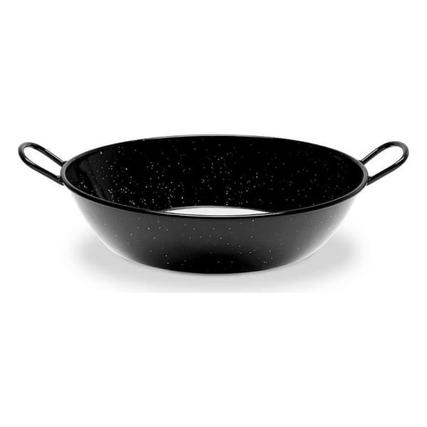Djup stekpanna med handtag Vaello Svart Emaljerat stål (Ø 28 cm)