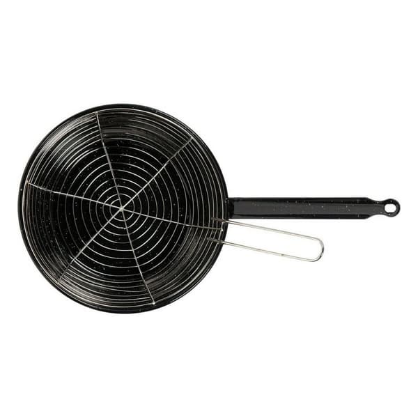 Stekpanna med Korg Vaello Svart Emaljerat stål (Ø 28 cm)