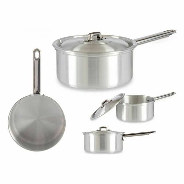 Kastrull med lock Kinvara 100019 Silvrig Aluminium Ø 16 cm 1,5 L (10 antal)