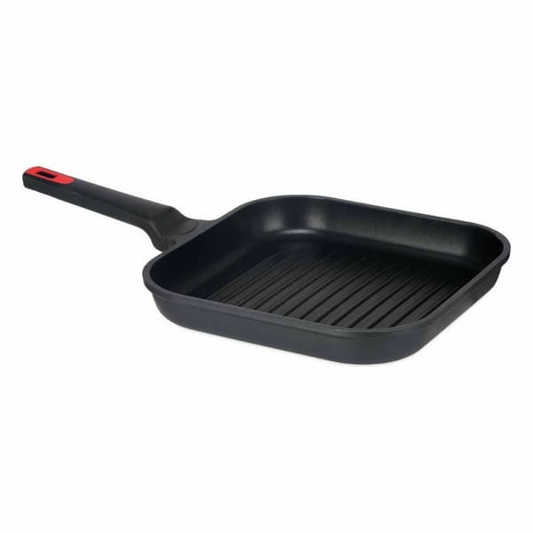 Räfflad stekpanna Kinvara 77781 Svart Aluminium Bakelit 28 x 28 cm (6 antal)