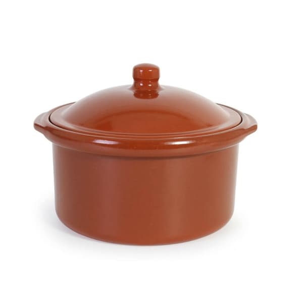 Gryta med lock Azofra Terrakotta 30,5 x 28 x 21 cm (3 antal)