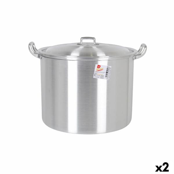 Gryta med lock Aluminium 39 x 33 x 27 cm (2 antal)