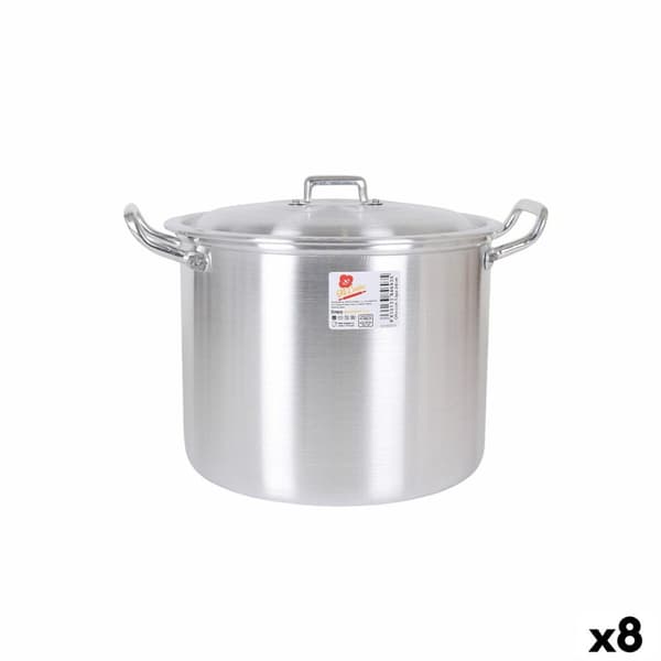Gryta med lock Aluminium 31,5 x 26 x 21 cm (8 antal)
