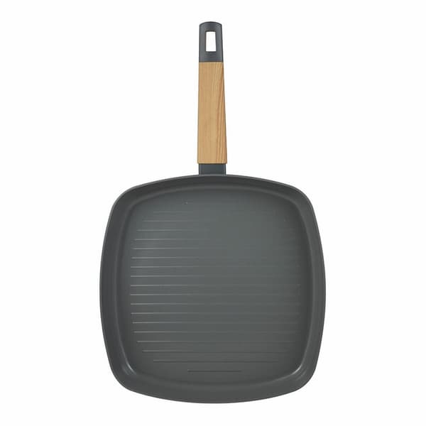 Räfflad stekpanna San Ignacio Earth Grey SG-6754 Grå Aluminium 28 x 28 cm