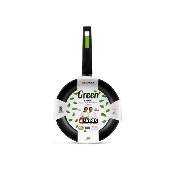 Stekpanna Monix M481220 Grön Aluminium Bakelit Ø 20 cm