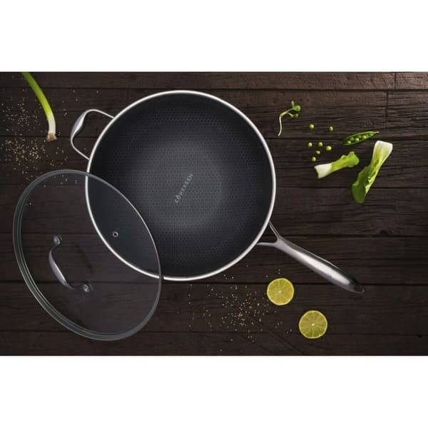Stekpanna Kohersen 71111 Svart Silvrig Rostfritt stål Aluminium Ø 32 cm