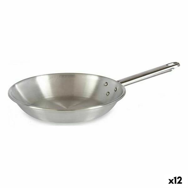 Stegepande Kinvara 100122 Sølvfarvet Aluminium Ø 22 cm (12 enheder)